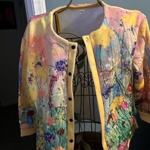 Floral Multicolor Women's Jacket